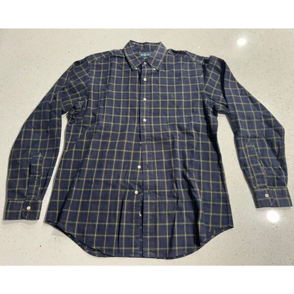 Polo Ralph Lauren Tartan Plaid Shirt Men's XL Classic Long Sleeve Button Down - Picture 1 of 4